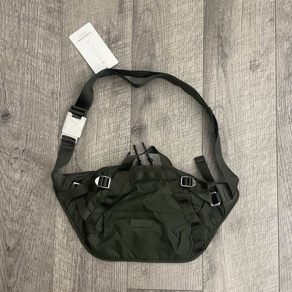 Athleta Excursion Large Waist Pack Crossbody Belt Dark Green - Picture 1 of 6